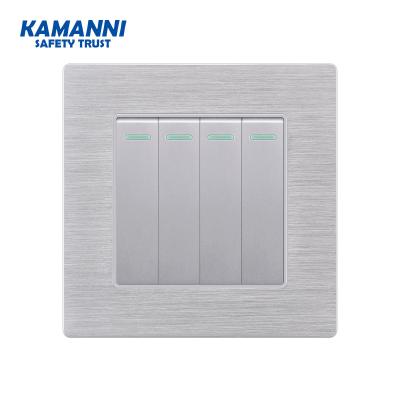 China Modern silver universal control lamp switch USB wall socket switch can be home used socketusb wall outlet electrical switch for sale