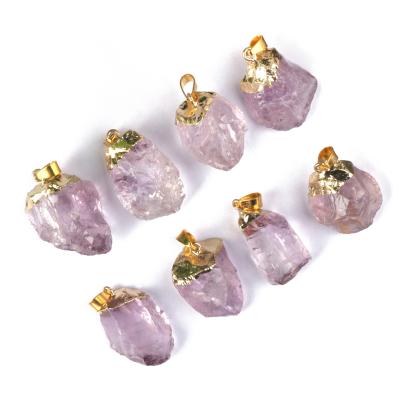 China China Natural Unique Stone Pendants Crystal Pendants Amethyst Rough for sale