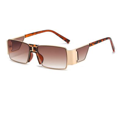 China Fashion sunglasses 2022 new European fashion trend Sun glasses and American personality retro frame metal frame fashionable sunglasses small unisex for sale