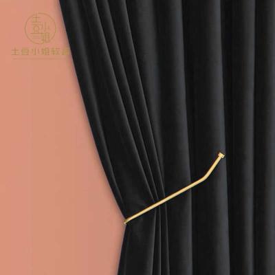 China Super Soft Water Resistant Single Style Window Thermal Insulated Velvet Blackout Washable Custom Window Curtains for sale