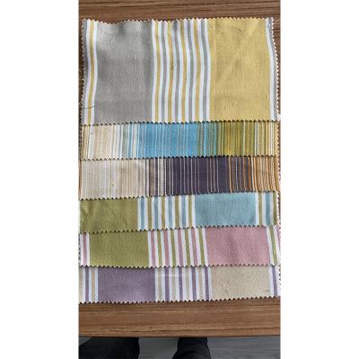 China Breathable Water Washing Stripe Linen Fabric For Home Textile-Bedding for sale
