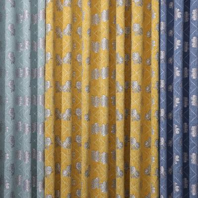 China Blackout Design New Vintage Luxury Brocade Printing Burnout Garment Upholstery Curtain Chenille Fabric for sale