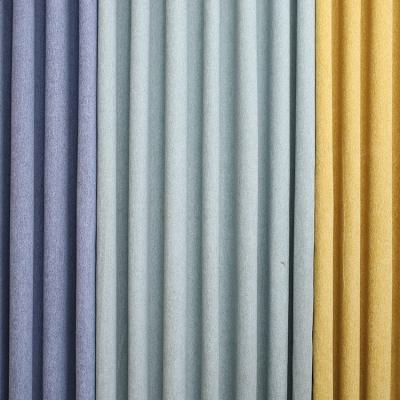China Custom Black Chenille Designs Roman Blackout Window Curtain Chenille Fabric Polyester For Living Room for sale