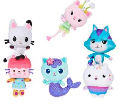 China Plush Dollhouse Season Gabby Stuffed Plush Toy Mermaid Cat Toy for sale