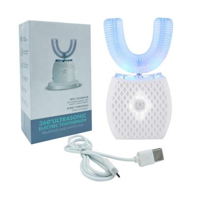 China Newly Portable 360 Generation Toothbrushes U Teeth Whitening Ultrasonic Electric Toothbrush For Adults About 1.2*2.6*4.5in for sale
