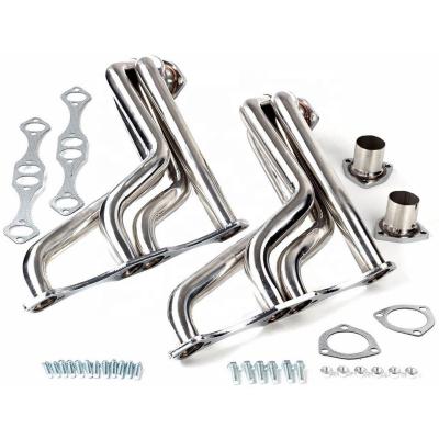 China CHEVY STAINLESS STEEL CHEVY V8 35-48 EXHAUST/MANIFOLD SMALL BLOCK FAT SHOCK ABSORBER PIT HEADER EXHAUST MUFFLER for sale