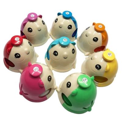 China Office Pay Handheld 8 Pcs Baby Bell Colorful Gift Box Brass Table Bell Factory Custom Logo Wholesale 93x80mm for sale