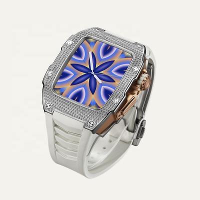China Used Apple Watch Crystals 316L Stainless Steel Apple Watch Series 7 Apple Iwatch Case Bands With Straps for sale