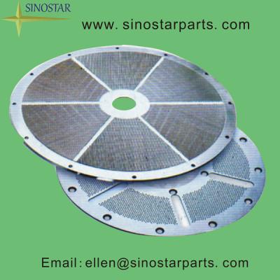 China paper processing machinery stainless screen plate for sale