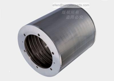 China Paper making stainless steel slotted inflow pressure screen basket for sale