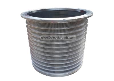 China Paper making pressure screen stainless steel wedge wire screen drum for sale