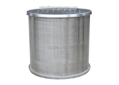 China stainless steel drilled screen cylinder paper pulp screen basket for sale