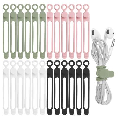 China Silicone kabelmanagement organisator Multifunctionele elastische koord organisator voor het bundelen en bevestigen van kabelkabels Draadband Te koop