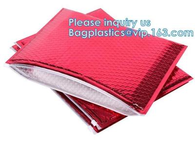 China Bolso de empaquetado de envío de la burbuja del trabajo del Zip lockk del aire del resbalador del anuncio publicitario, bolsa rellenada belleza, bolsos de envío, sobres en venta