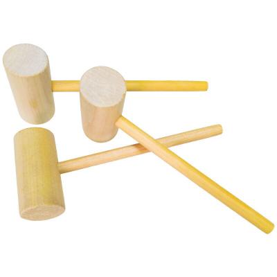China Durable Life Mini Wooden Hammer Mallet Pets Toys and Accessories Crafts Wooden Cupcake Tools Hammer for sale