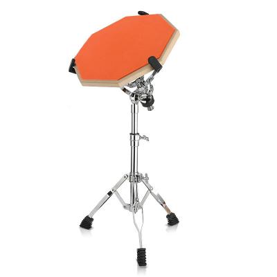 China Wholesale Drum Musical Instruments 8/12 Inch Drum Mute Pad Set Drum Practice Rubber Pad With Stand for sale