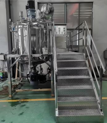 Cina 1000L coperchio fisso Bottom Homogenizing Body Cream Mixer Machine High Speed emulsion mixer in vendita