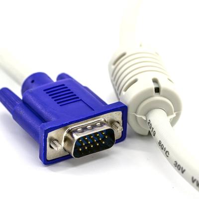 China Wholesale 1.5M VGA COMPUTER Cable 3+4 white 15pin male to male computer cable for sale