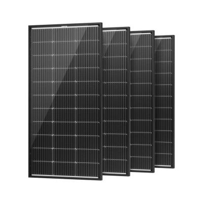 中国 400ワットパネル 太陽光 二面型単結晶太陽電池 黒いフレーム 販売のため