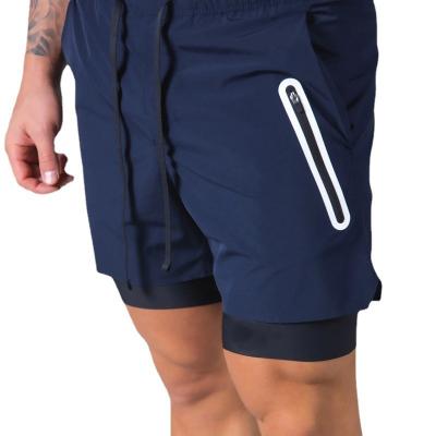 China Breathable Mens Double Decker Light Speed Quick Dry Athletic Shorts for sale