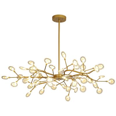 China Contemporary Ceiling Lamp Modern Firefly LED Ceiling Chandelier Light Stylish Tree Branch Lamp Decorative Firefly Ceiling Pendant Lighting Hanging for sale