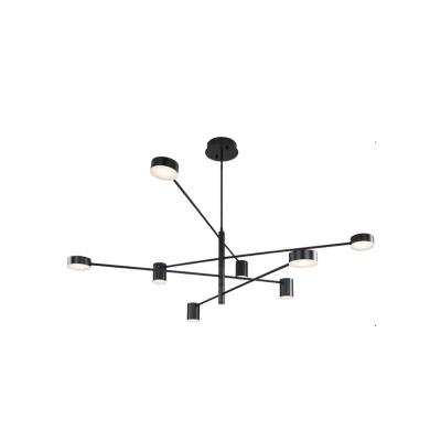 China Modern Decorative Modern Black / Gold / White Led Ceiling Suspended Chandelier Light For Hall Kitchen Living Room Loft Bedroom for sale