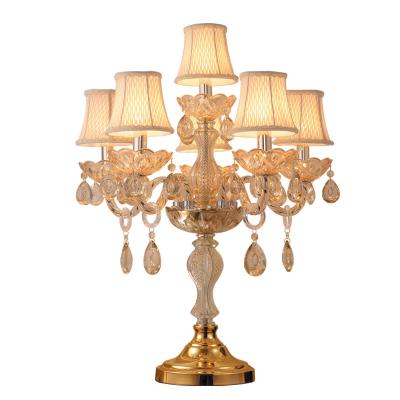 China Contemporary Bedside Crystal Table Lamp Lighting Bedroom Lights Luxury Fashion Crystal Lamp Abjure Hotel for sale