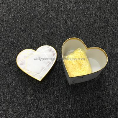 China Recycled Materials Jewelry Gift Valentines Day New Paper Carton Heart Gift Box Necklace Box Jewelry Storage Flower Packaging Box for sale