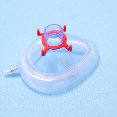 China Emergency Anaesthetic Face Mask Class II 22mm PVC Air Cushion Mask With Valve Anesthesia Mask Vendor Exporter for sale