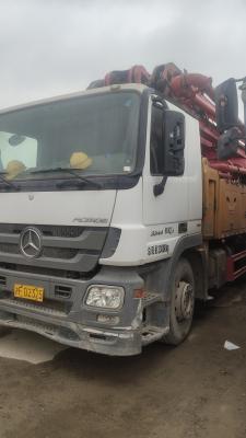 China Used SANY concrete pump truck for sale, Mercedes Benz chassis for sale