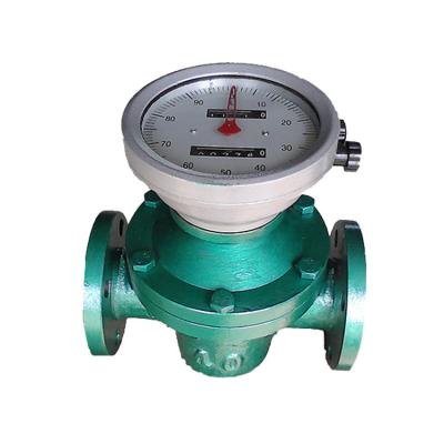 China Kaifeng Carbon Steel Outlet Oval Flow Meter HBYB Speed Flow Meter Gasoline And Diesel Oil Supplier for sale
