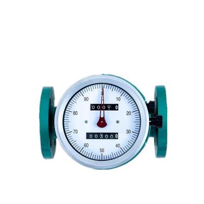 China Carbon Steel LC Palladium Glue High Viscosity Chemical Water Flow Meter Speed Gasoline Oil Crude Mechanical Oval Flowmeter for sale