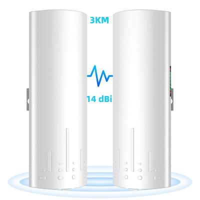 China CPE exterior de Wifi da ponte sem fio ponto a ponto do ponto de entrada 3KM de 5.8G 14dBi 24V à venda