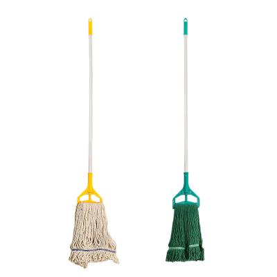 China Home Wet Cleaning 100% Cotton Floor Strip Durable Washable 360 Degree Mop for sale