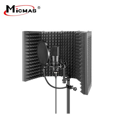 China High quality new design professional microphone isolation shield for studio condenser microphone recording for sale