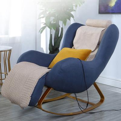 China New modern multi-functional wooden massage leisure chair home massage lazy rocking chair for sale