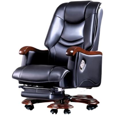 China (Size)Adjustable luxury office recliner chair with massage function office boss office furniture chair for sale