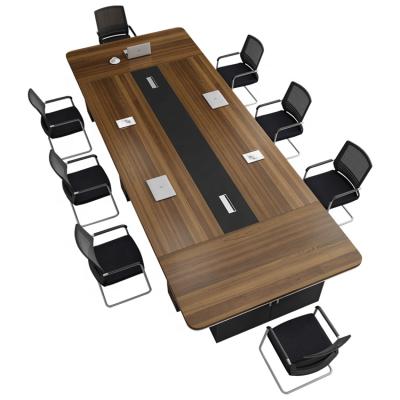 China From China Manufacturer 8 Person Large Meeting Table Extendable Conference Tables And Chairs Office Furniture for sale