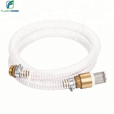 China Garden Adjustable Flexible PVC Corrugated Hose With Brass Check Valve for sale