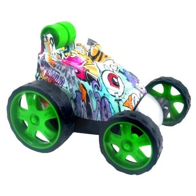 China High Speed Stunt Car Remot Control Graffiti Car Fashion Trends 4 Wheels Rotate Stunt Crashing RC Car for sale