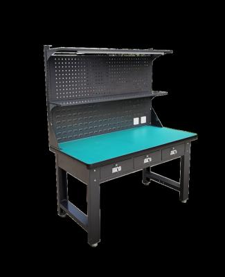 China Custom Industrial Professional Workbench Aluminum Workbench Table File Bench Table Top Anti-Static Anti-Static Workstation Workbench for sale