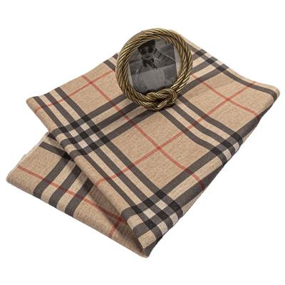 China Latest Designs Breathable Wholesale 88% Poly 9% Rayon 3% Spandex Mixed Color Check Brushed Wool Knitted Fabric For Winter Overcoat for sale