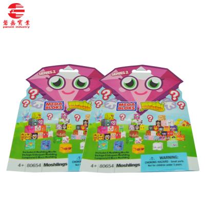 China Barrier Mini Heat Seal Plastic Gift Bags For Lego Building Blocks Toys PE Engraving Printing Standard Barrier Toy Grocery Package CMYK for sale