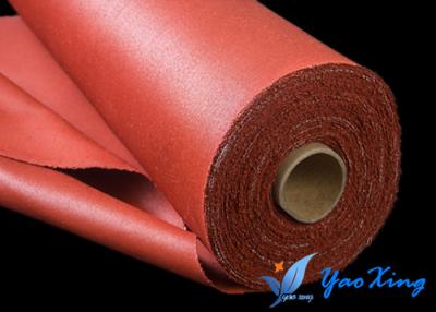 China La goma de silicona incombustible cubrió la tela de la fibra de vidrio/la resistencia térmica de la fibra de vidrio en venta