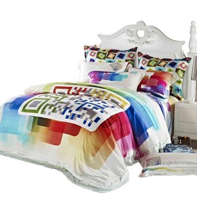 China European Style 100% Anti-static Hot Selling 4 Pcs Bed Spread Bedding Set Luxury Silk Comforter for sale