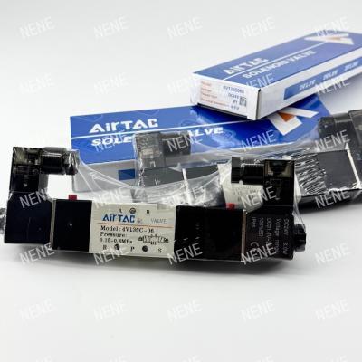 China AIRTAC 4V230C-06 Válvula de solenoide DC24 220VAC 5 Dirección 3 Posición Aleación de aluminio en venta