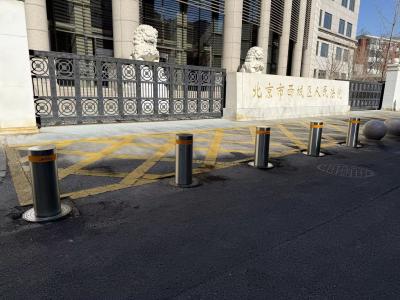 China Vertrekbare 1000 mm hoogte elektrische parkeerbalansen parkeerplaatsen beveiligingsposten Te koop