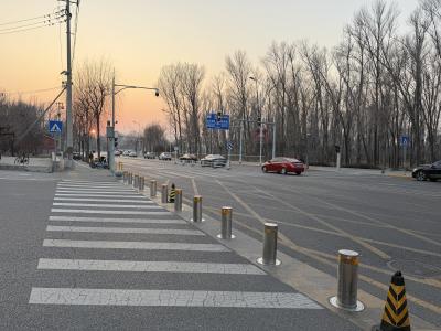 China High Corrosion Resistance Manual Bollards 3mm Wall Thickness and Customizable for Made-to-Order Security Solutions for sale