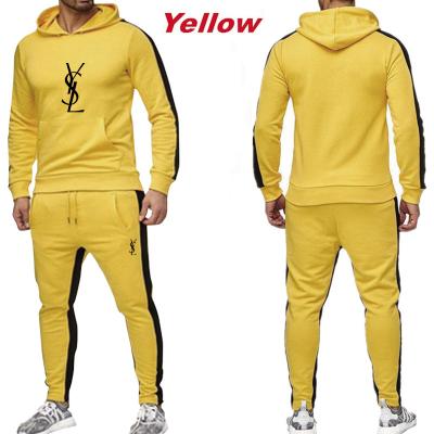 China 2021 spring, autumn and winter new men's casual suit pants QUICK DRY hooded long-sleeved sweater suit for sale