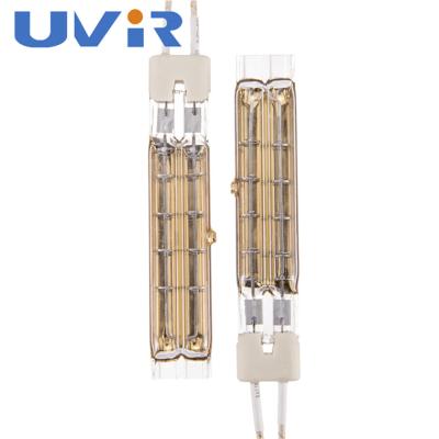 Cina Lampade di infrarosso gemellate dorate della metropolitana, radiatori infrarossi 58V 270W dell'alogeno per medico in vendita
